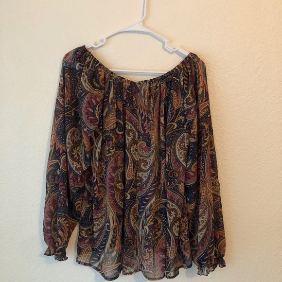 Fire Los Angeles Sheer Multicolored Blouse - Picture 2 of 2